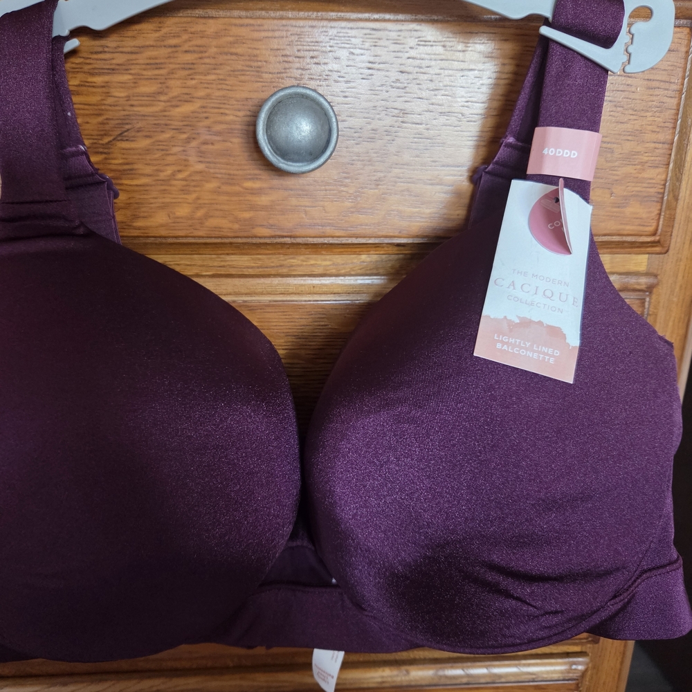 Cacique Deep Purple Lightly Lined Balconette Bra